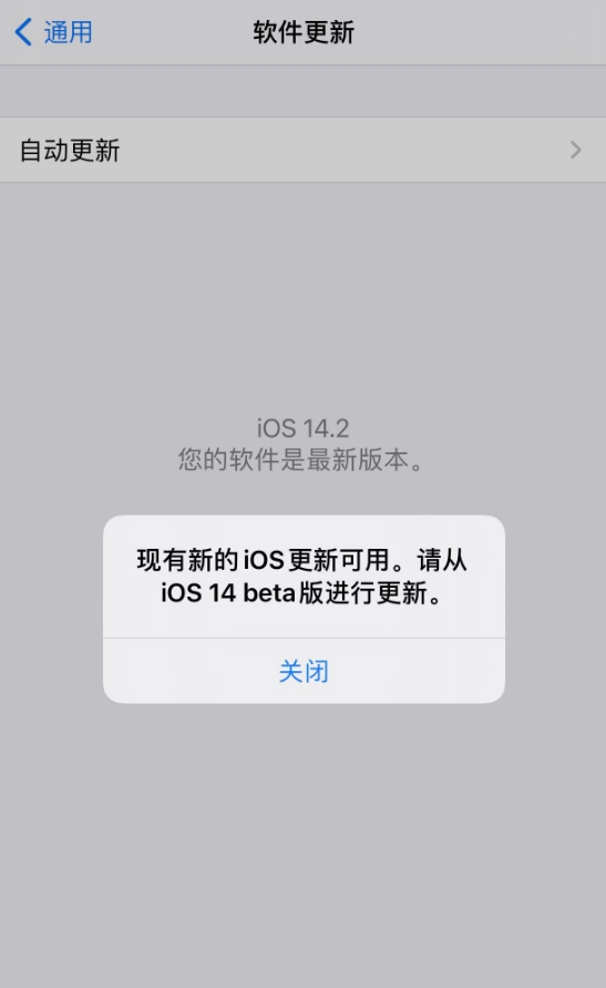 泸西苹果手机维修分享iOS 14.2 反复出现更新提示，需等待苹果修复 